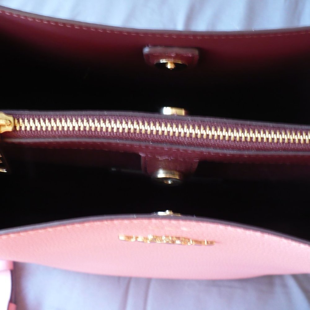 Coach Crossbody Leather Pink Purse Town Bucket Bag Pink NEW - Picture 7 of 9